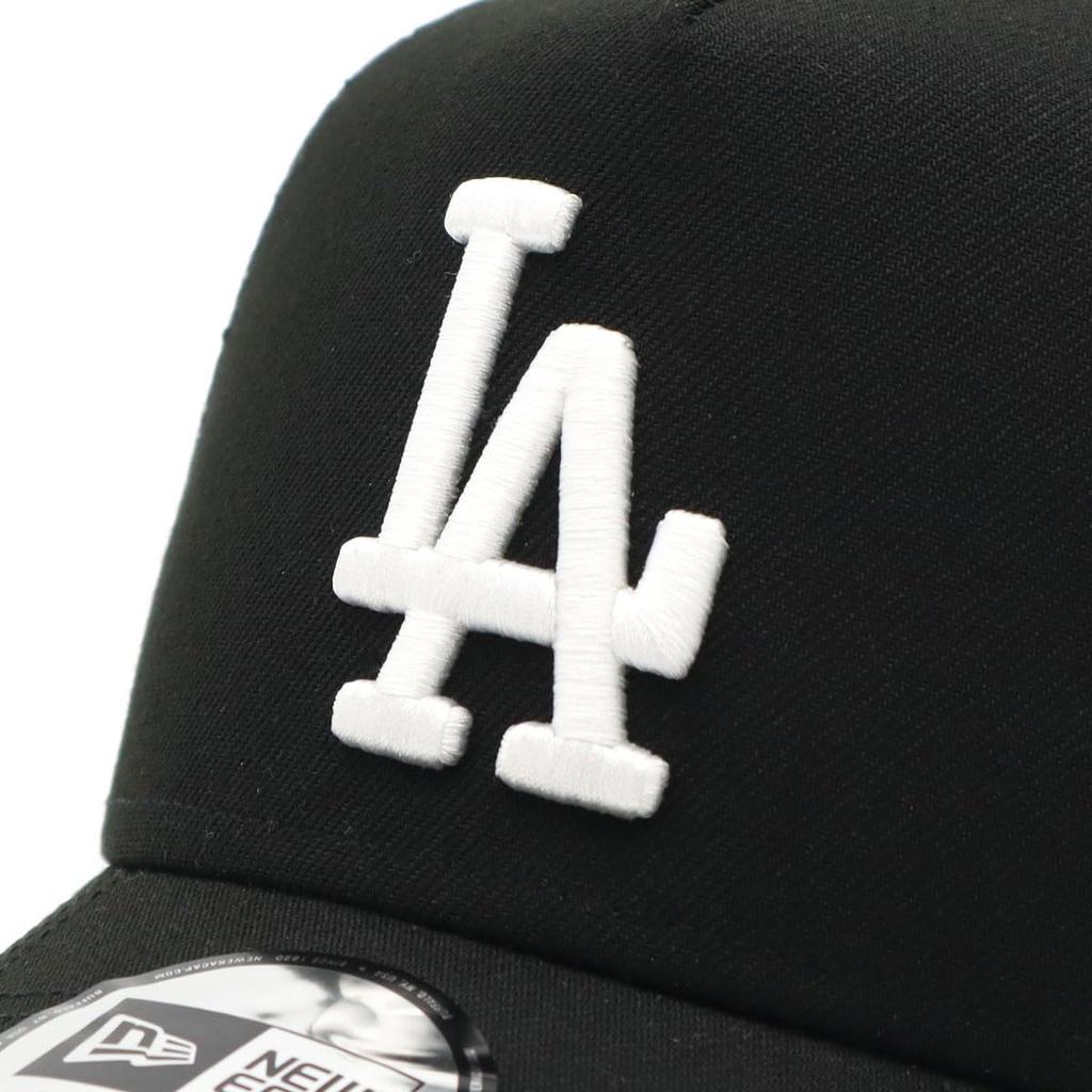 New Era Сетчатая бейсболка 9FORTY A-Frame Trucker, MLB Los Angeles Dodgers, LA Черная, Буквы Арка Пейсли под козырьком, Эксклюзив ONSPOTZ, Один размер, Унисекс