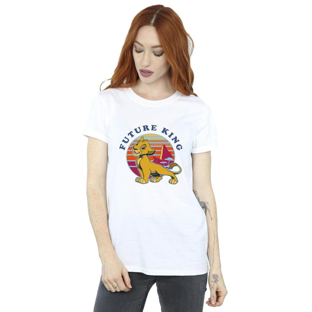 Disney Womens/Ladies The Lion King Future King Cotton Boyfriend T-Shirt