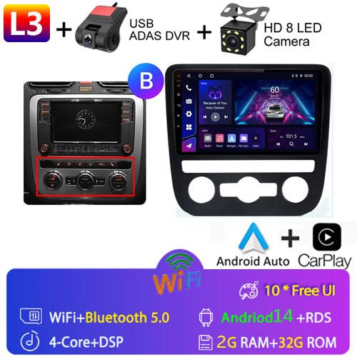 Fortress AI Voice Wireless CarPlay Android Auto Radio для Volkswagen Scirocco 2008-2013 4G Car Multimedia GPS 2din autoradio