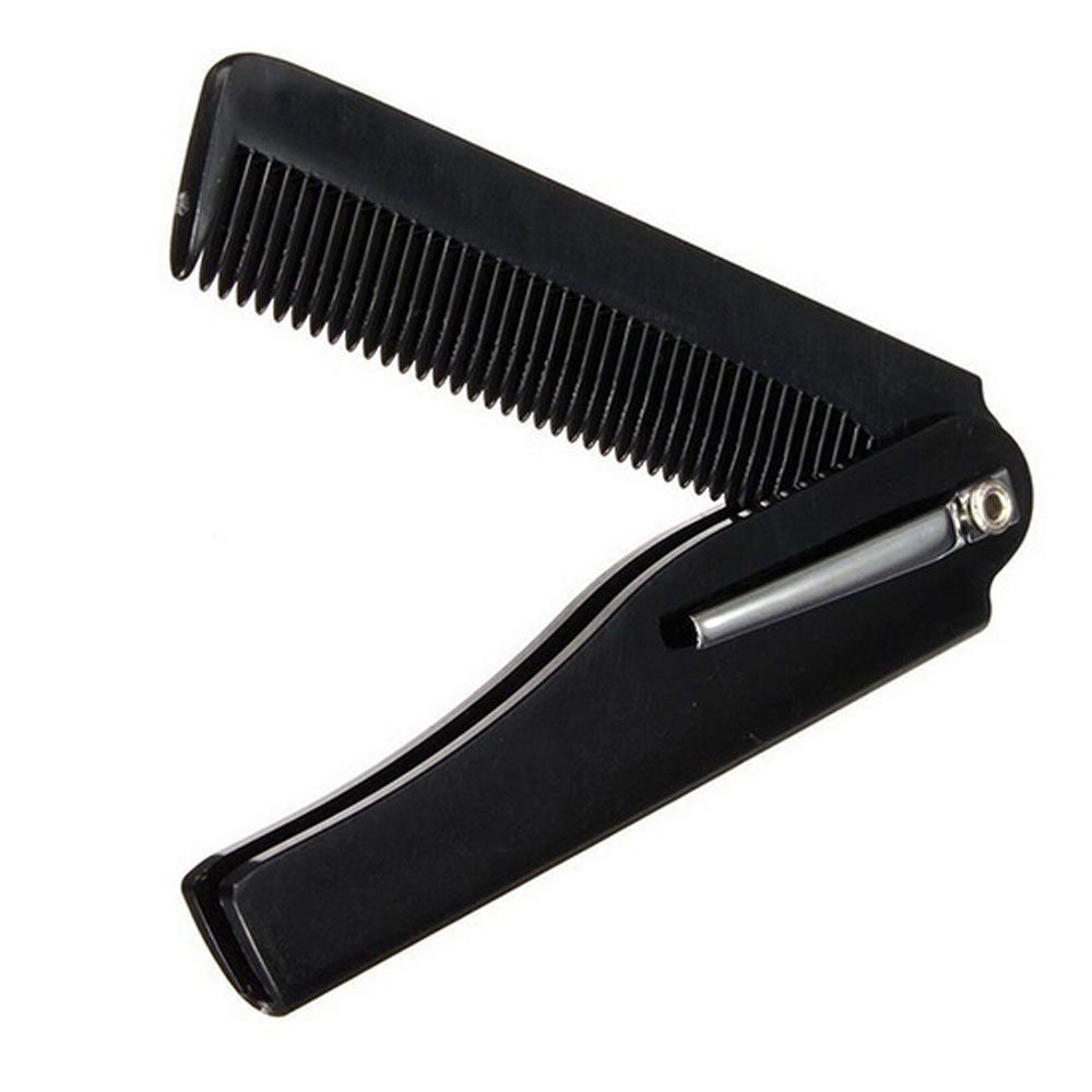 Shaping Tool Beauty Fashion Handmade Womens Folding Hair Comb Pocket Clip Beard Comb Moustache