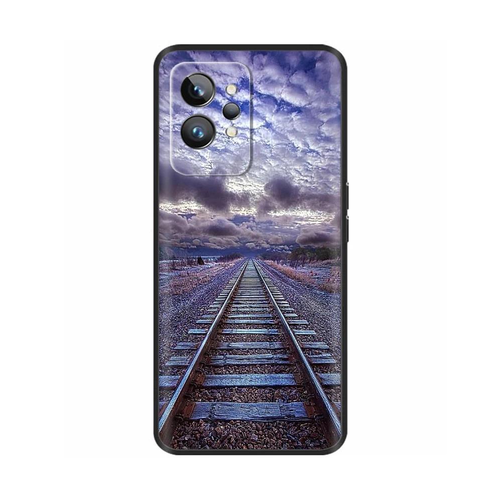 Чехол для Realme GT2 Pro Модный Мягкий ТПУ Расписной Матовый Силиконовый Задняя Крышка Телефона Для Oppo Realme GT 2 Pro Чехлы Для Realme GT2