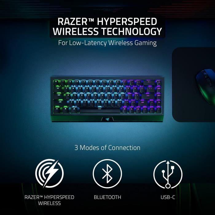 Clavier mécanique - Razer - BlackWidow V3 Mini - Sans fil - Rétroéclairé - QWERTY