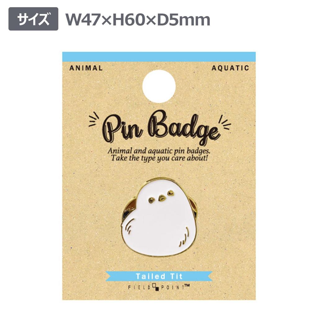 World Trading Co., Ltd. World Trading Pin Badge Animal Pin Badge Tit 109257 Co., Ltd. Long-tailed