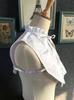 White Cotton Lace Stand-up Collar Sweet Fake Collar Cute Bow-tie Shirt-style Sweater Fake Collars for Women