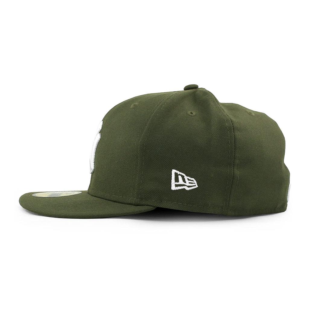 (Новая эра) New York Yankees 59FIFTY [MLB 2T TEAM-BASIC FITTED CAP] NEW ERA NEW YORK YANKEES Оливковый OLIVE Высшая лига 5950 (7-58 (приблизительно. 60,6 см))