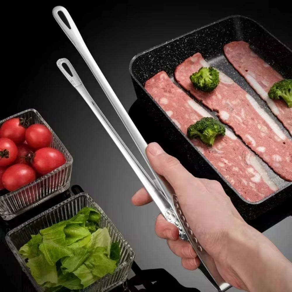 Kitchen Tongs Stainless Steel Barbecue Tongs Clip BBQ Grill Meat Tongs Cooking Tweezers for Food Utensils Kitchen Tools