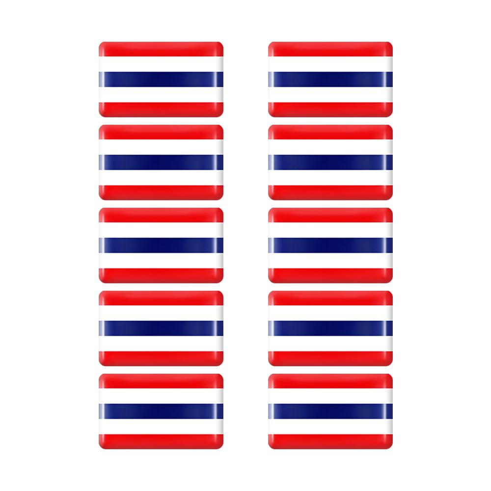 10 шт. Эпоксидные наклейки с флагами Наклейка для украшения салона автомобиля для Объединенных Арабских Эмиратов Таиланда Нидерландов России Бразилии Италии Значок