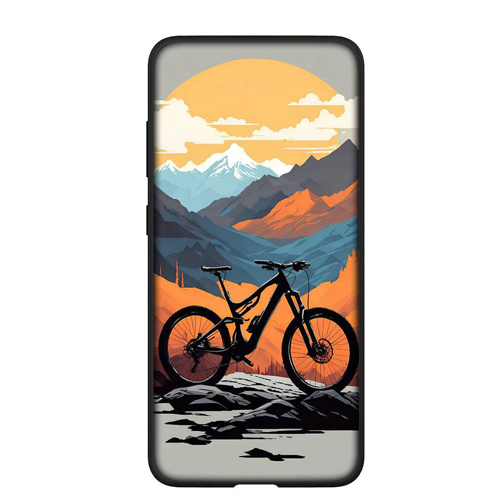 Чехол для телефона Samsung Galaxy S25 S23 S22 S24 Ultra FE A05 A06 A15 A16 A36 A37 A35 A54 A55 A56 A57 A25 A26 A53 Обои Горный Велосипед Велоспорт Чехол