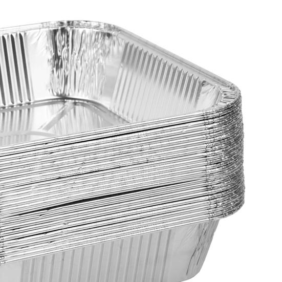 10/30Pcs Disposable Aluminum Foil Pans Waterproof & Oil-Proof Square Baking Foil Box High-Temperature Resistance Baking Pan Liner Kitchen Drip