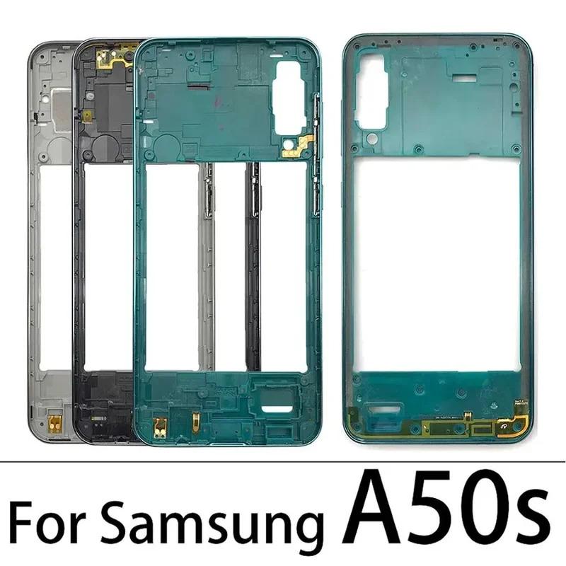 Средняя рамка для телефона Samsung A21s A20s A30s A50s A70s рамка Корпус Замена Ремонтные запчасти