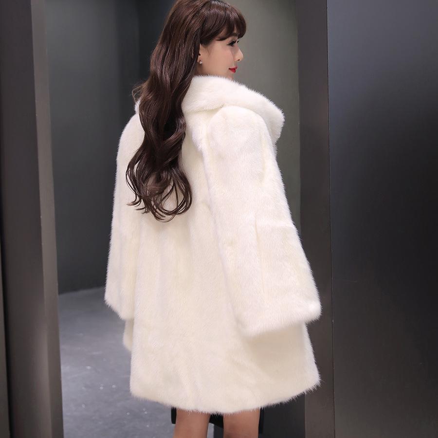 Норковая шуба Женская шуба из искусственного меха