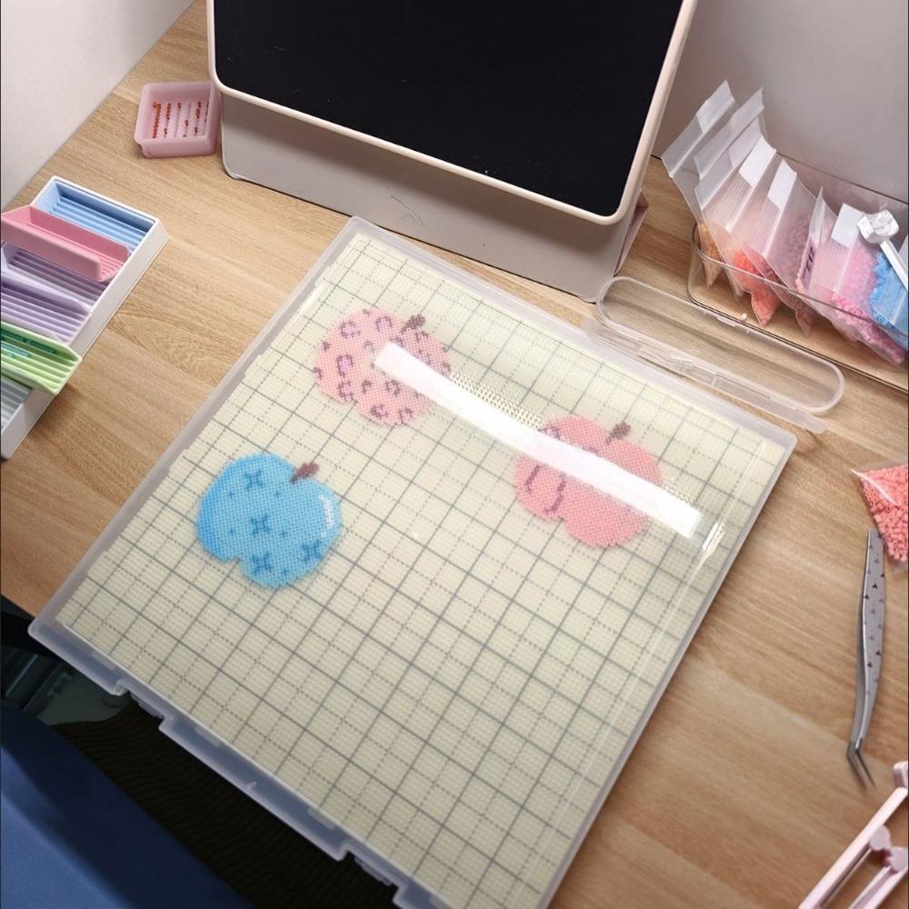 Latch Lid Bead Storage Box Hinged Lid Plastic Craft Organizer For Perler Beads