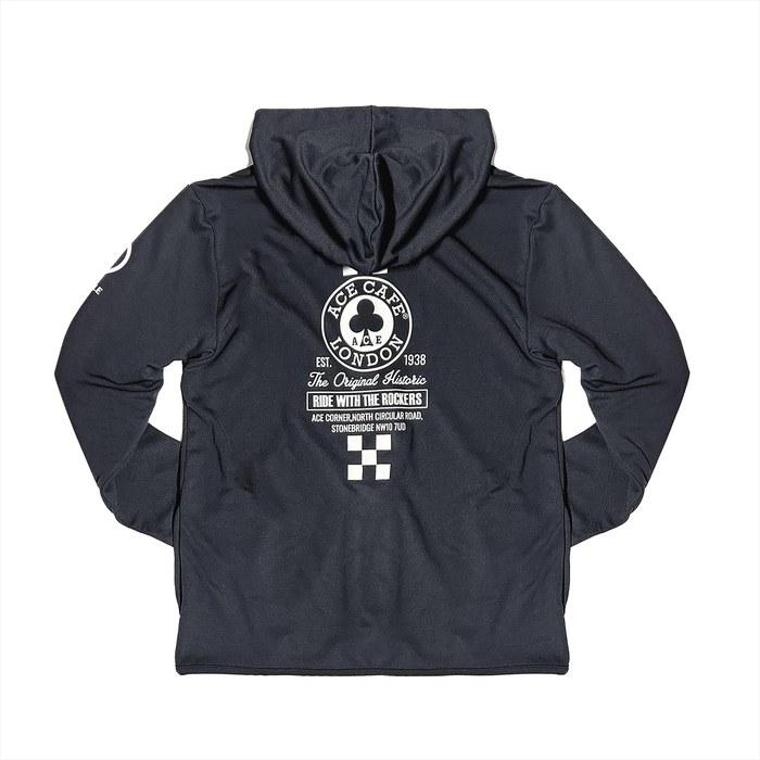 ACE CAFE DRY Hoodie Historic Circle BK/L Black