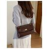 IELGY White Chain Small Square Bag Shoulder Armpit Bag