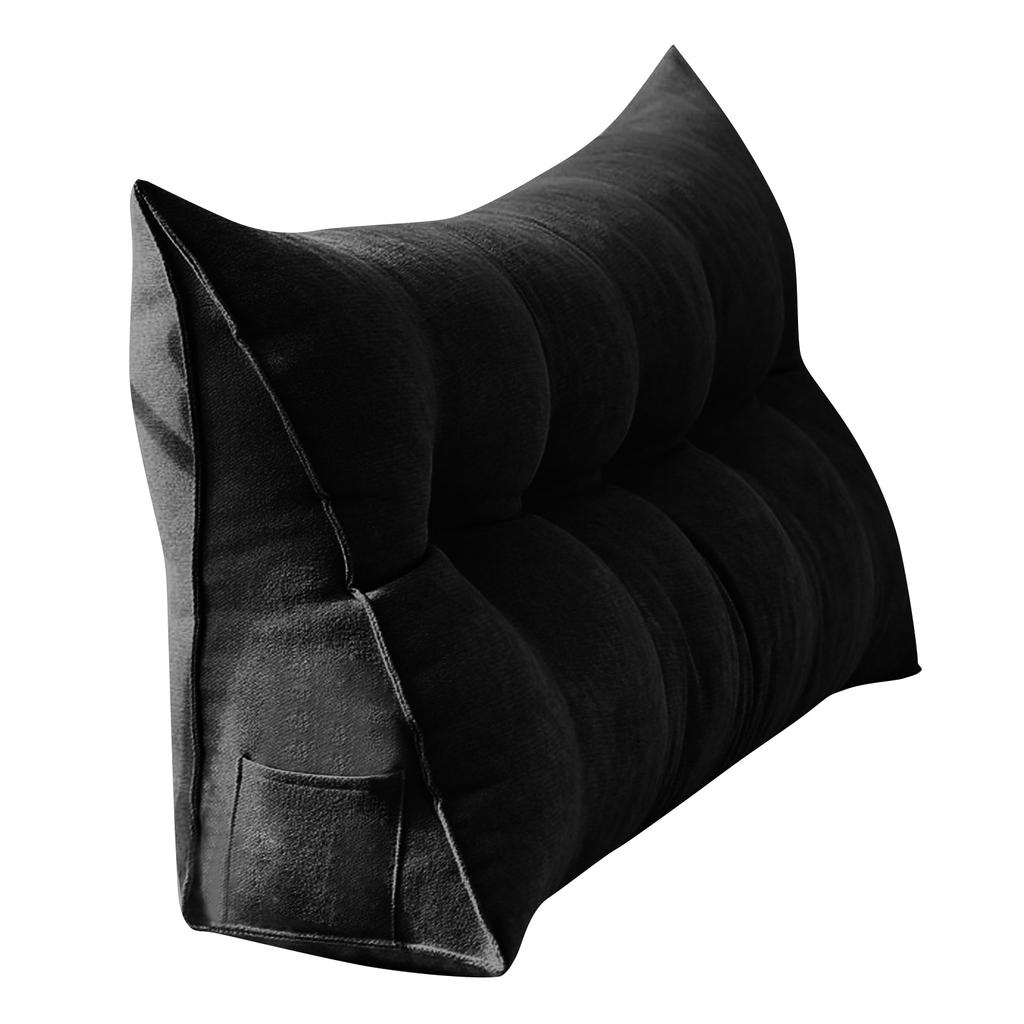 Large Soft Comfortable Backrest Headboard Cushion Pillow For Reading Rest In Twin Bed