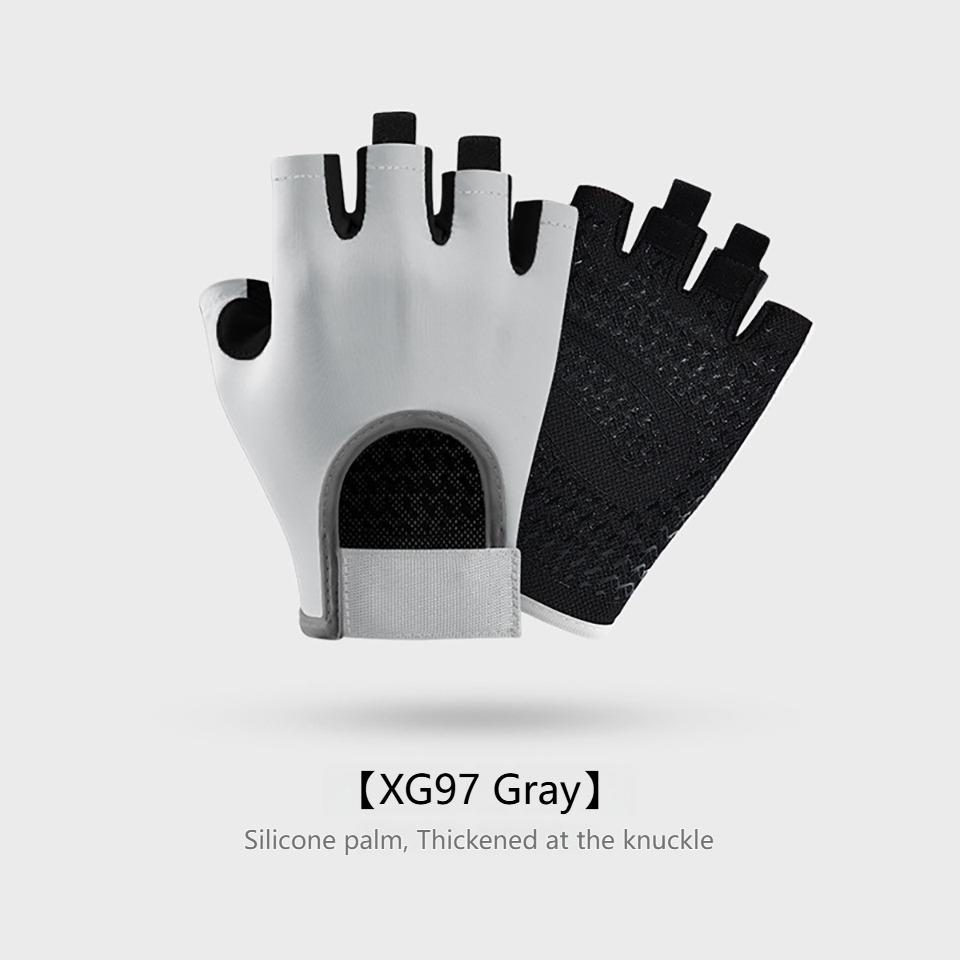 GTUBIKE 1 Pair New Cycling Gloves Workout Gym Gloves for Men Women Weight Lifting Fingerless Gloves Training Exercise Fitness