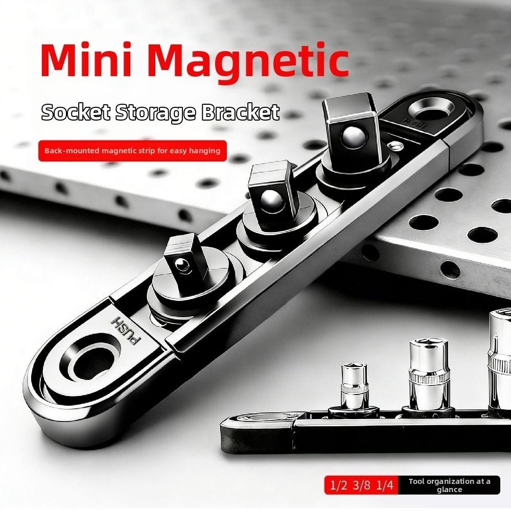 Mini Socket Storage Rack Portable Tool Storage Strip  for Garage Tool Socket Storage Display