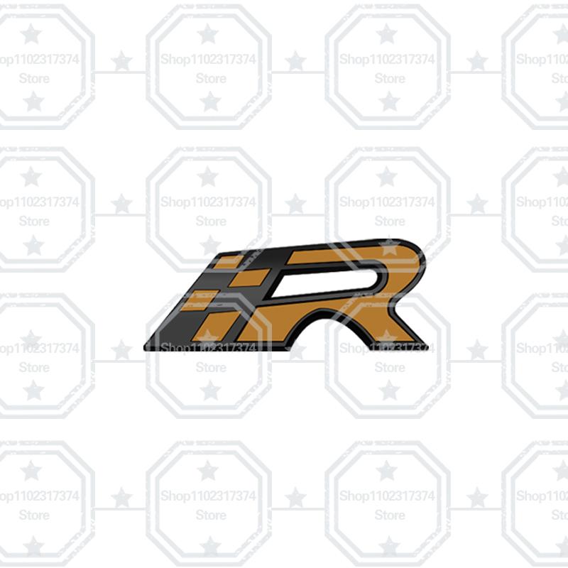 gycsn9 3D R Front Grill Emblem Metal Car Side Badge Decoration Rear Trunk Sticker For 300 LEON 5f IBIZA 6j ATECA Race Flag