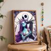 Disney oil painting Nightmare Before Christmas Jack and Sally art handmade diy painting home decoration gift