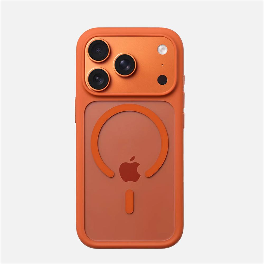 Luxury Transparent Magnetic Bumper Case For iPhone 17 16 Pro Max For Magsafe Wireless Charging Shockproof Clear Hard Back Cover