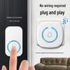 Compact Wireless Smart Home Doorbell - Long Range Remote Control with Ding Dong Chime