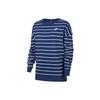 Sportswear Loose Fit Printed Striped Round Neck Long Sleeve T-Shirt Women T-Shirt Blue DJ9305-414