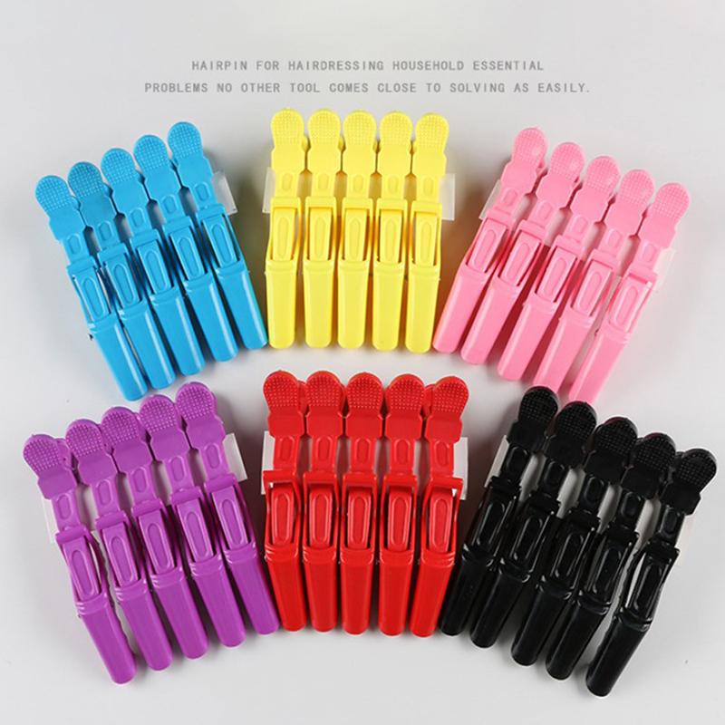 5 шт. пластиковые зажимы для волос парикмахерские зажимы коготь секция зажимы типа «крокодил» Парикмахерская