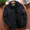 Утепленная мужская бархатная зимняя теплая хлопковая одежда с утолщенными лацканами для людей среднего и пожилого возраста, повседневная куртка большого размера