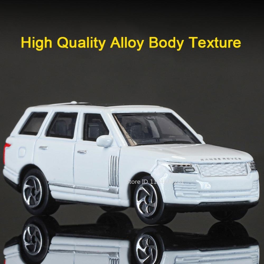 1:64 Range Rover 50-летний юбилей Литая модель из сплава Игрушечная машина Колеса скользят вперед Металлический кузов Резиновые шины Автомобиль Рождественский подарок