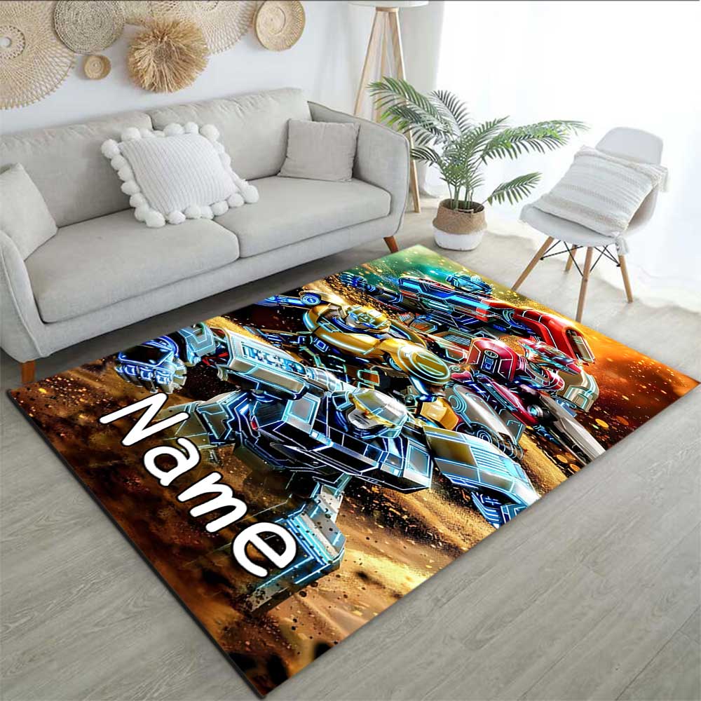 Transformers Fans (14) Customize your name rug, office chair cushion, home bedroom living room gift.