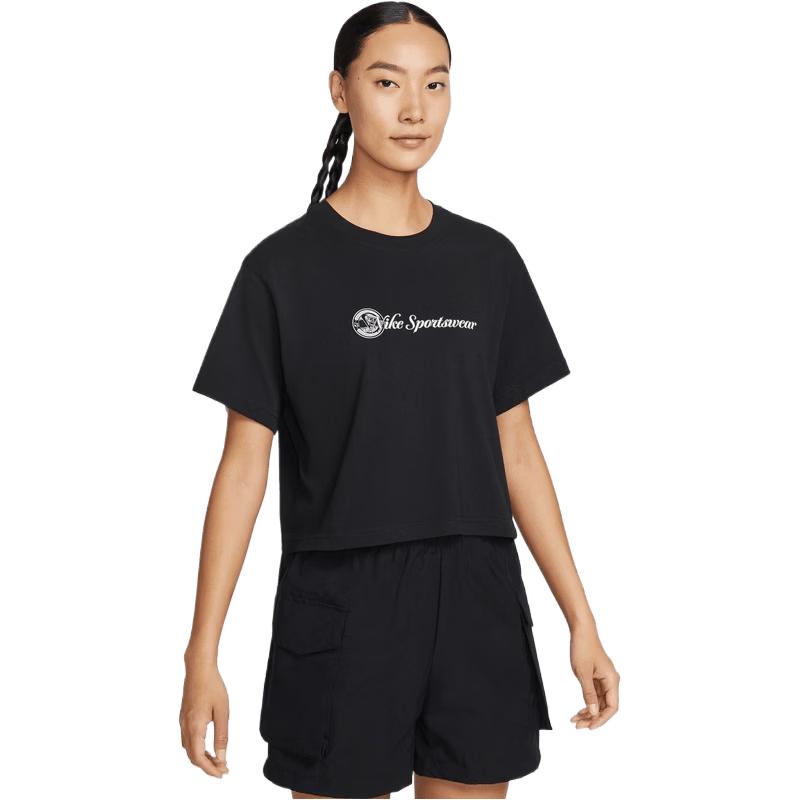 Nike Women's NSW Club Crop Short Sleeve T-Shirt