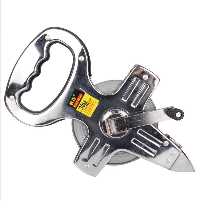 Stainless Steel Hand-cranked Surveying Tape Measure CN plug (adapter included)