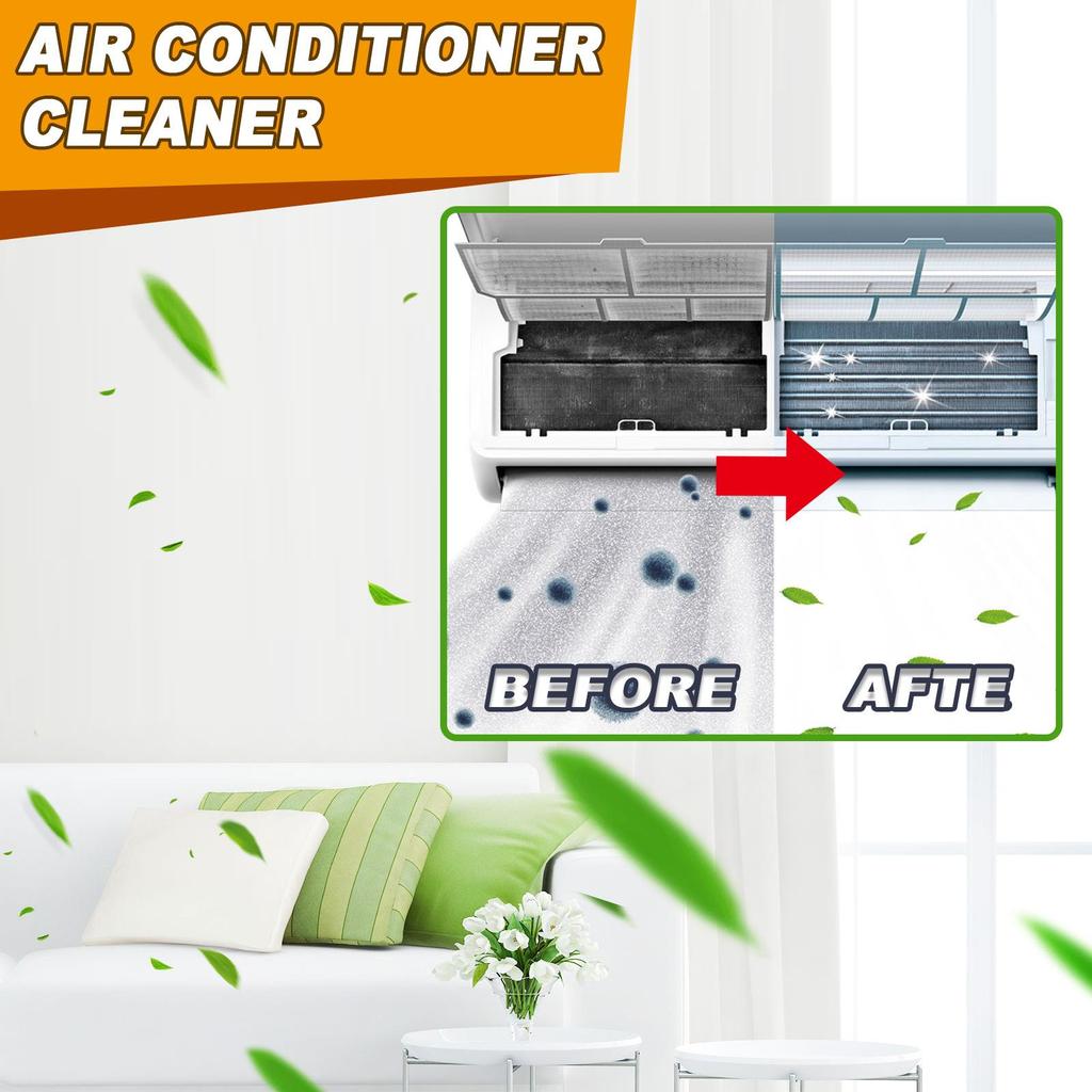 1/2PCS Air Conditioner Cleaner Spray Professional Cleaning for Ducts, Filters, Vents – Odor Neutralizer for Home & Car AC System