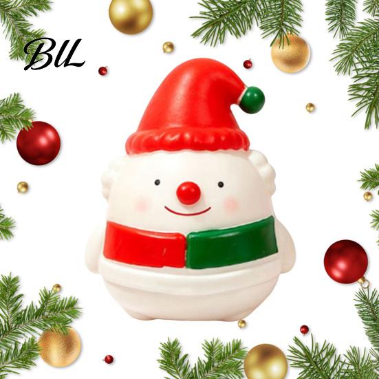 Slow Rebound Squeeze Toy Christmas Snowman Toy, Stress Relief Cute Fidget Sensory Toys Figurine, Stocking Stuffer Party Favor, Gift for Kids