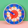 Teaching Hour Minute Second Cognition Learning Clock Kids Time Enlightenment Wooden Clock Toys