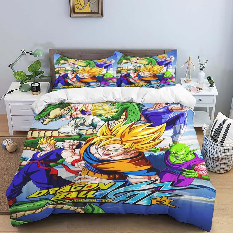 The Dragon Ball Three-piece Bedding Set (including One Duvet Cover and Two Pillowcases) Is The Perfect Holiday Gift.