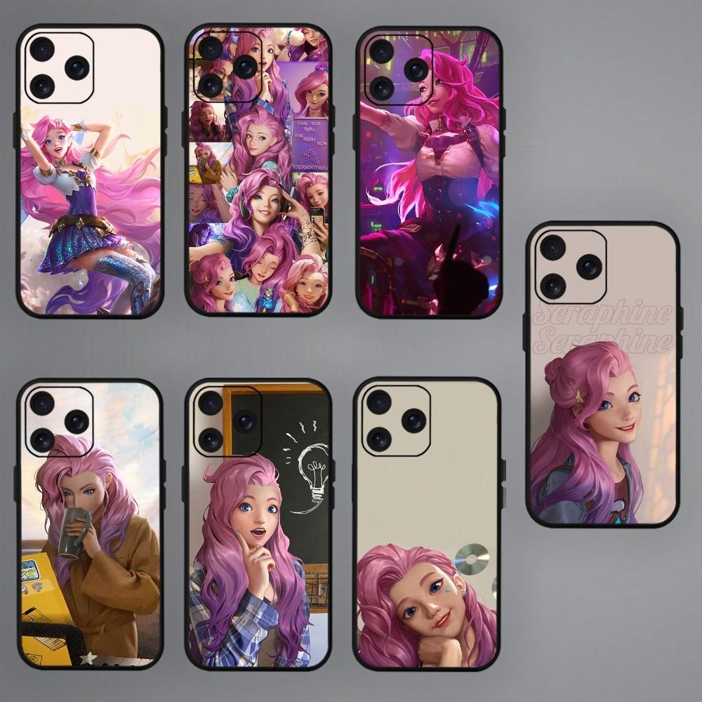 Чехол для телефона S-Seraphine Game L-LoL для Samsung S20 S21 S22 S23 S24 Note 20 4G 5G Plus, ультра черный мягкий чехол