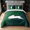 South Sydney Rabbitohs Design Bed Bedding Set 1 Duvet Cover + 2 Pillowcases Soft Breathable Household Bed Linens
