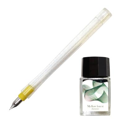 Sailor fountain pen Набор чернил для погружной ручки Dipton10mlL 1 кисть hocoro, персонаж Mellow Forest Shimmer + 10-0250-703