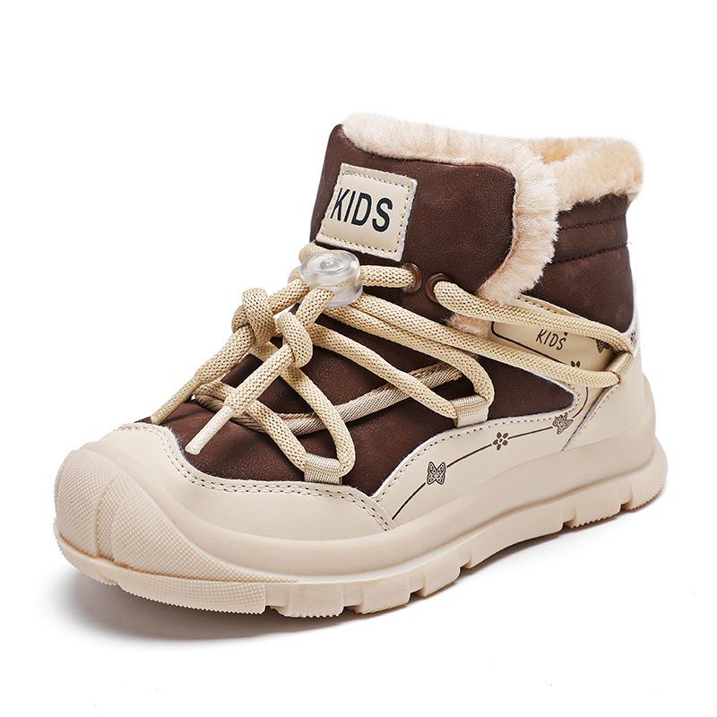 Зимние теплые высокие сноубутсы для детей - Модные и универсальные для использования на открытом воздухе