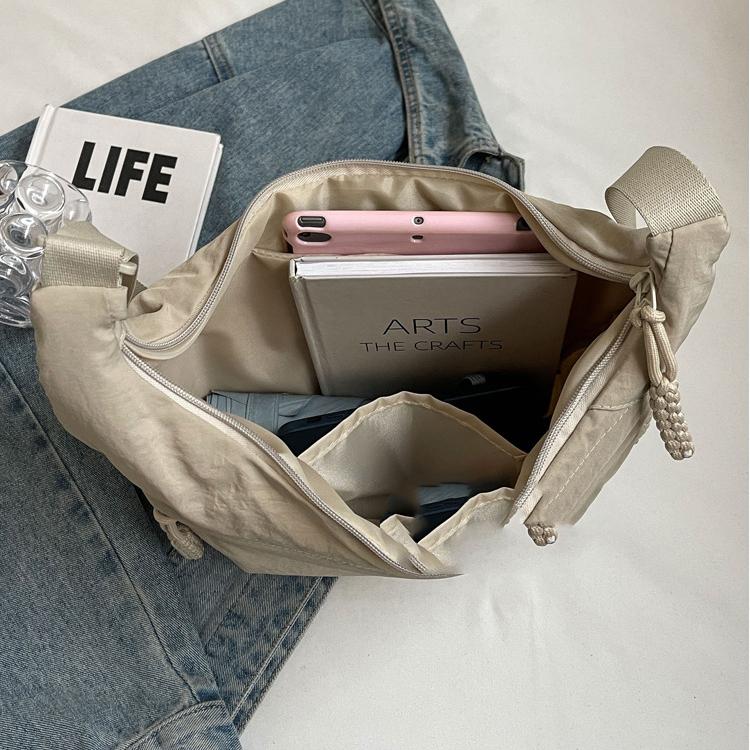 Женская однотонная большая вместительная сумка-мешок на молнии для отдыха и спорта, парусиновая сумка через плечо с регулируемым ремешком