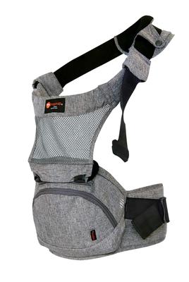 Складной рюкзак-кенгуру для младенцев napnap Hip Seat 20 кг, одно плечо, защита от жары, предотвращение теплового удара, дышащий, переноска для младенцев Tran Melange Grey
