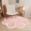 Nordic Fluffy Sun Flower Special Shape Plush Carpet Bedside Rugs Girl Bedroom Home Decor Children Room Floor Mats Soft Rug