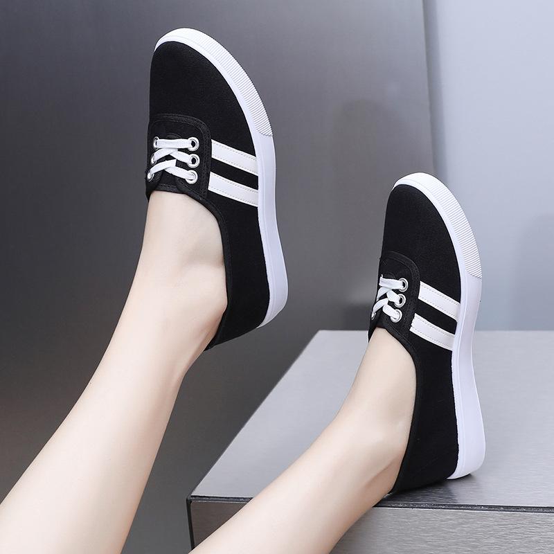 Spring and summer new cloth shoes women's lazy casual board shoes women's single shoes student mother cloth shoes