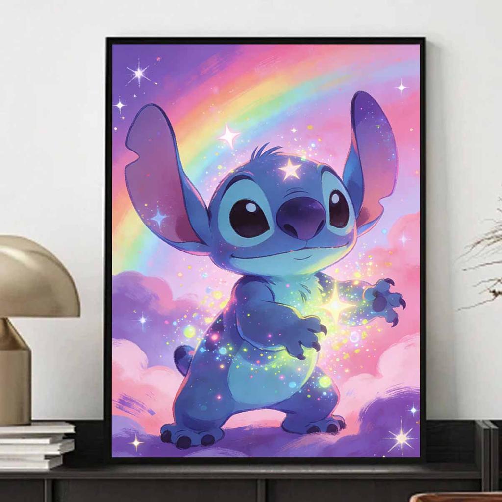Disney Diamond Painting Kit Full Diamond Round Stitch Rainbow Sparkle Home Decor Craft Gift