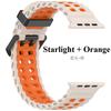 Two-Tone Ocean Strap For Apple Watch Ultra 2 Band 49mm 46mm 45mm 44mm 42mm Sports Silicone Bracelet iWatch Series 10 9 8 7 6 SE Band