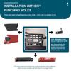 for Isuzu MU-X RF 2013-2019 Modular Storage Panel Shelf Rear Trunk Molle Panel Luggage Carrier Trunk Organizer Boot Space Saver
