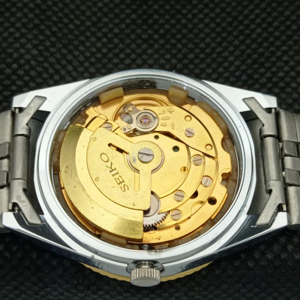 ВОССТАНОВЛЕННЫЕ ВИНТАЖНЫЕ МУЖСКИЕ ЧАСЫ SEIKO 5 AUTOMATIC JAPAN С ЗОЛОТЫМ МЕХАНИЗМОМ a304789-2