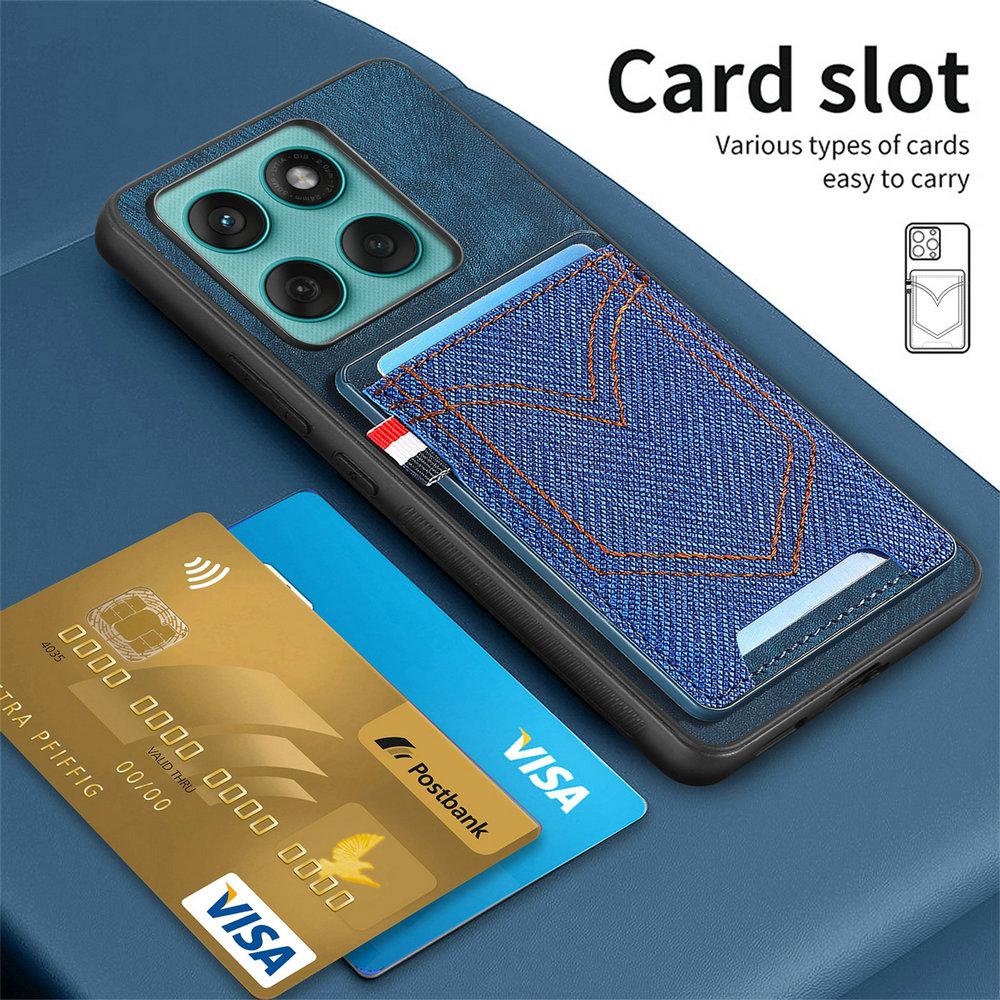 Чехол для Motorola Moto G86 Power 5G Роскошный чехол Магнитная задняя панель из кожи Motorola G56 G66J G85 G34 G45 G05 G 86 G96 Чехол с отделениями для карт
