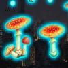 Fantasy Mushroom Decor for Bedroom Glow in The Dark Wall Sticker, Watercolor Woodland Versatile Bathroom Glass Decal Girls Bedroom, Nursery,